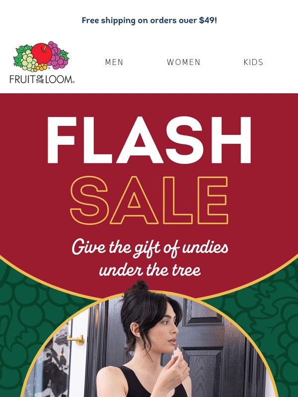 FRUIT OF THE LOOM - Save 30% Off All Underwear + FREE Shipping ⚡