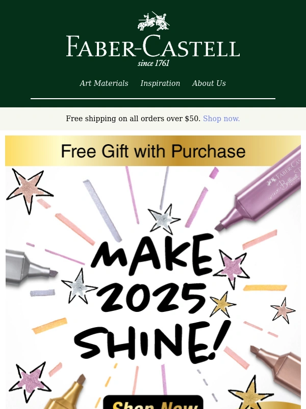 Faber Castell - Enjoy FREE Metallic Highlighters! ✨
