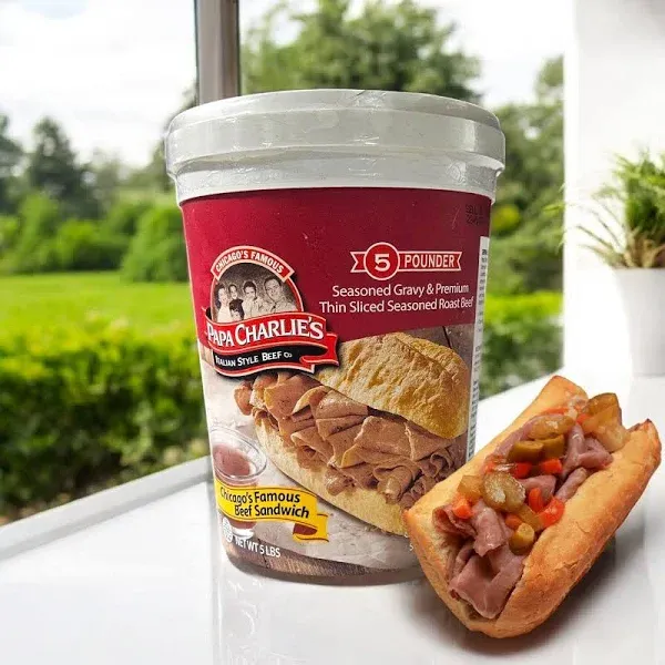 Papa Charlie's Seasoned Gravy Premium Thin Sliced Seasoned Roast Beef