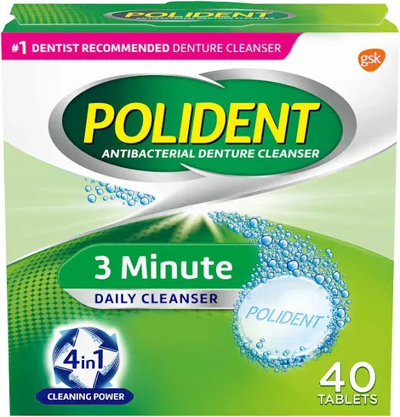 Polident 3 Minute Denture Cleanser
