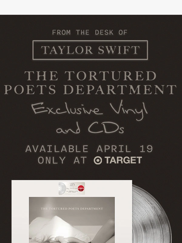 Taylor Swift - Pre-order the Target Exclusive Vinyl & CD now!
