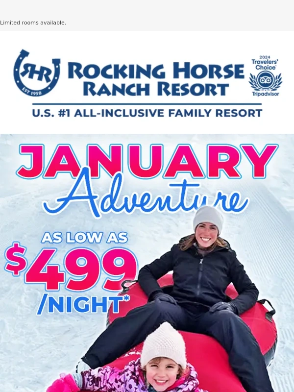 Rocking Horse Ranch - Winter Fun From $499/Night!