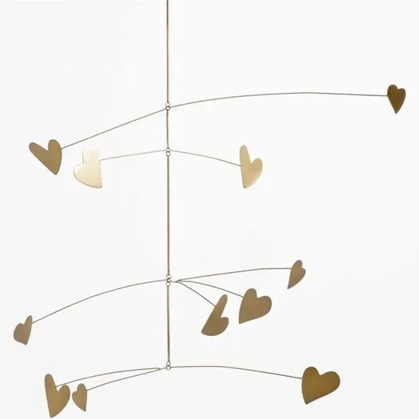 Leanne Ford Brass Heart Baby Nursery Mobile