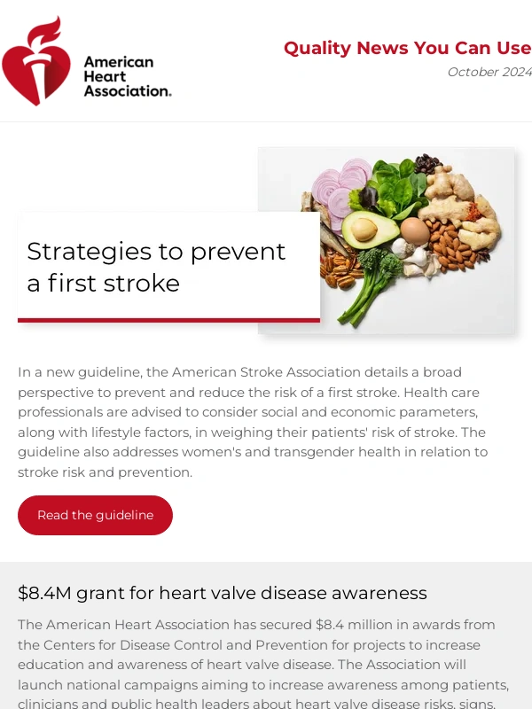 Heart - New guidelines on preventing first stroke
