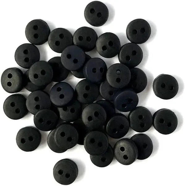 Buttons Galore Tiny Black Buttons