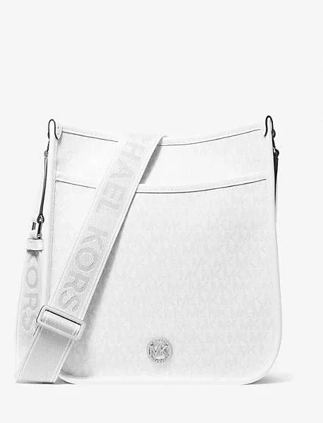 Michael Kors Luisa Large Signature Logo Messenger Bag