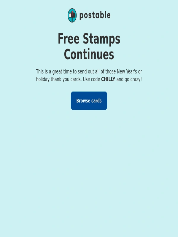 Postable - Free stamps all week! ?