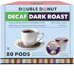 Double Donut Coffee Pods, Decaf Dark Roast, 80-Count as low as $13.60 Shipped Free (Reg. $31) – 17¢/Pod