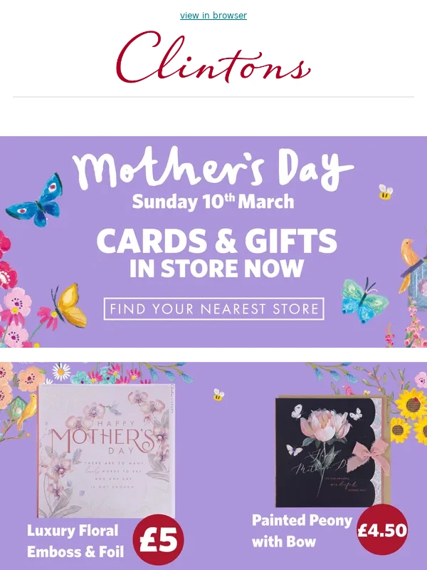 Clintons - ? Perfect Cards & Gifts for Mother’s Day ?
