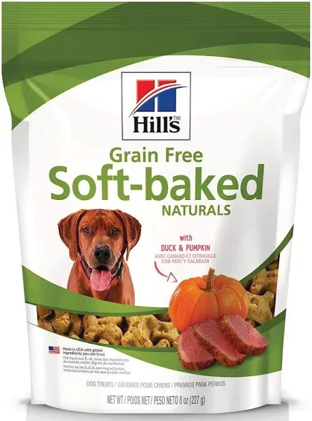 Hill's Grain Free Soft-Baked Naturals Dog Treats Duck & Pumpkin
