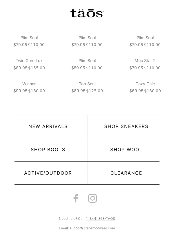 Taos Footwear - New Markdowns! Upgrade Your Sneakers & Save!?️