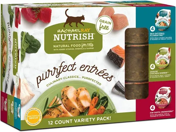 Rachael Ray Nutrish Purrfect Entrees Wet Cat Food Variety Pack