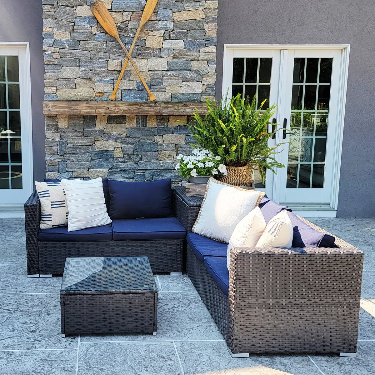 4pc Patio Set with Storage