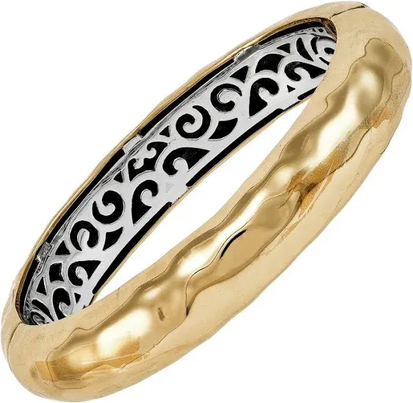 Silpada Big Shot Brass and Sterling Silver Bangle Bracelet