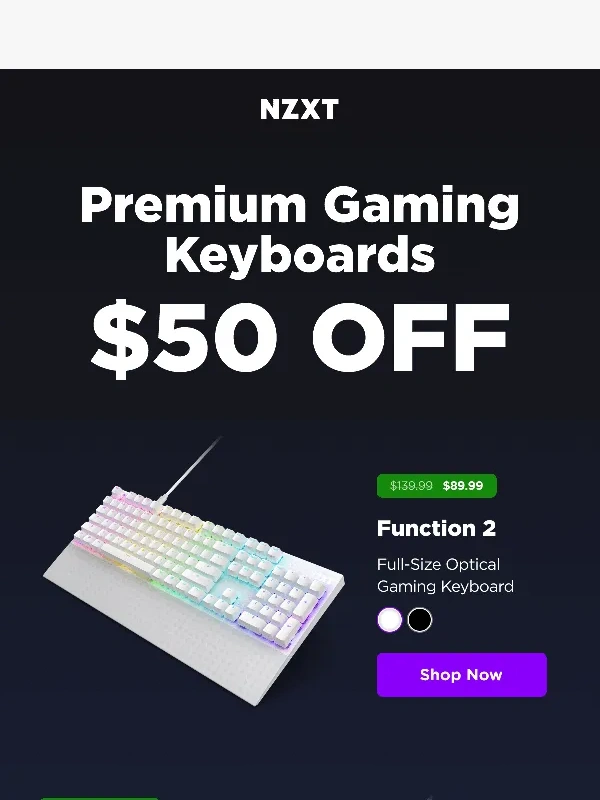 NZXT - Special Offer: Function 2 Keyboards