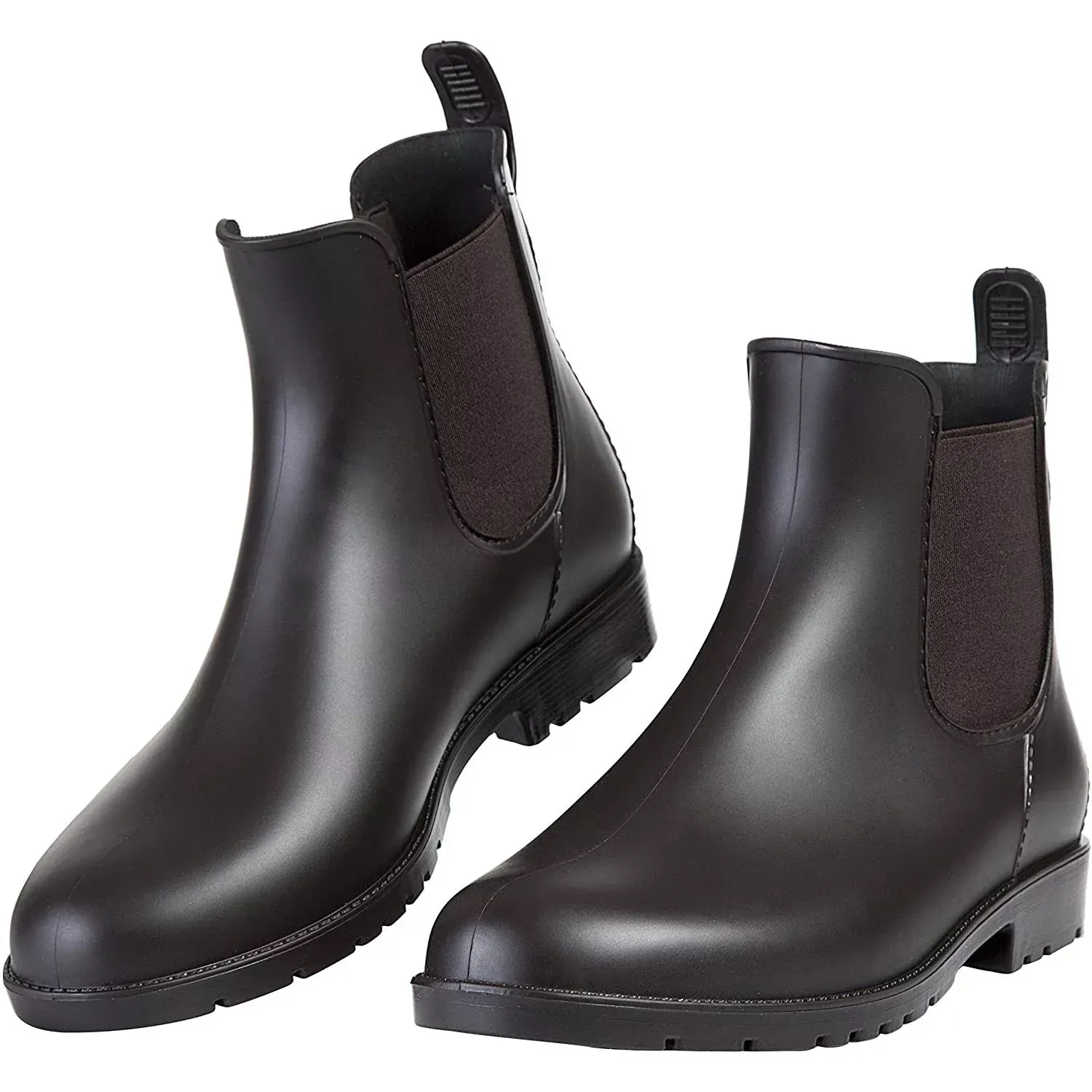 DailySale Women's Ankle Rain Boots Waterproof Chelsea Boots