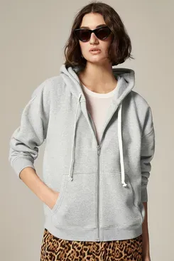 J.Crew New Heritage Fleece Zip-Up Hoodie