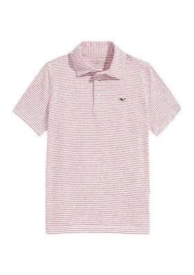 Vineyard Vines Boys' Bradley Stripe Sankaty Polo