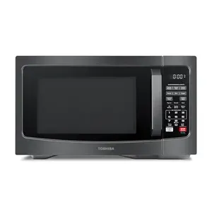TOSHIBA EM131A5C-BS Countertop Microwave Ovens 1.2 Cu Ft, 12.4" Removable Turntable Smart Humidity Sensor 12 Auto Menus Mute Fu.