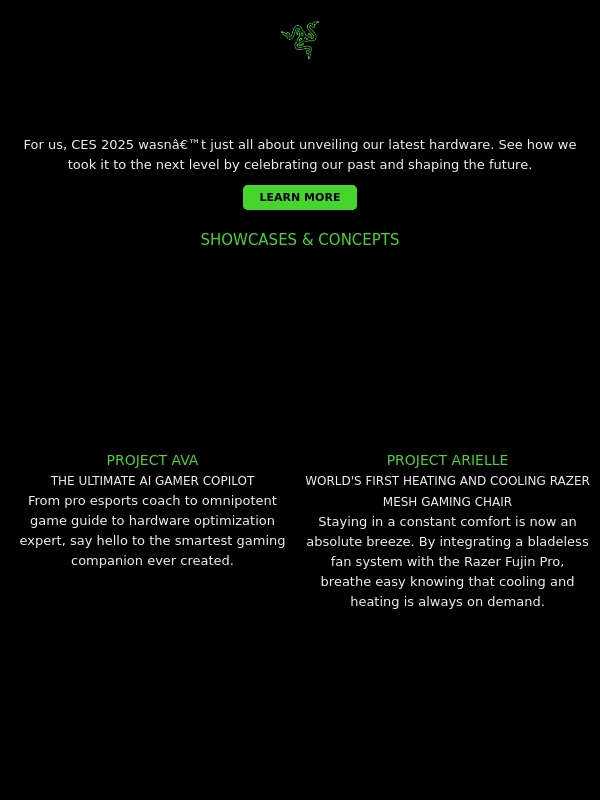Razer - ❗CES 2025 Recap: Showcases & Concepts