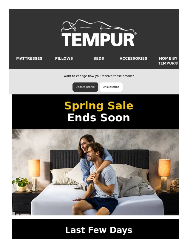 Tempur - Last Few Days To Save - Ends 04.05