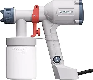 Tilswall HVLP Paint Sprayer, Ultra-Light Electric Spray Gun with 20 fl oz Detachable Cup, 2 Nozzles & 3 Patterns, Perfect for Furniture, Cabinets, Fence, Walls, Doors, Garden & DIY, White