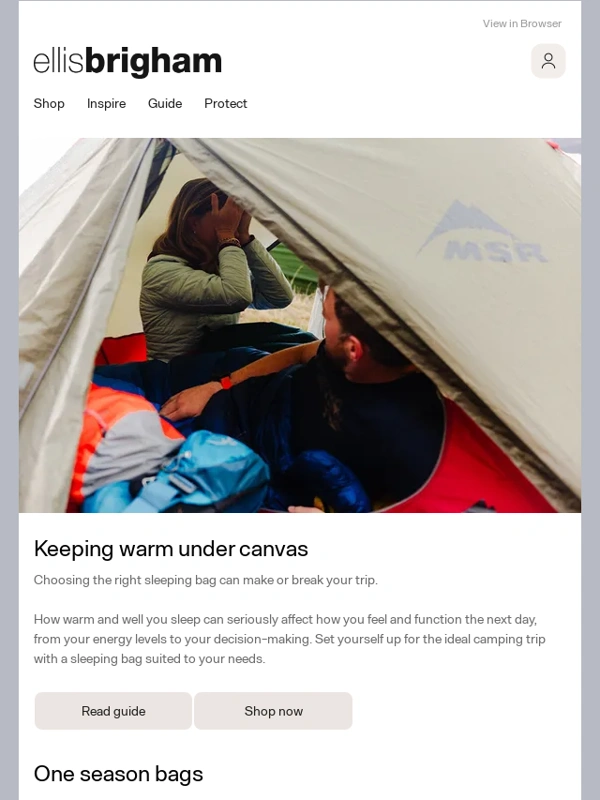 Ellis Brigham - Your guide to sleeping bags