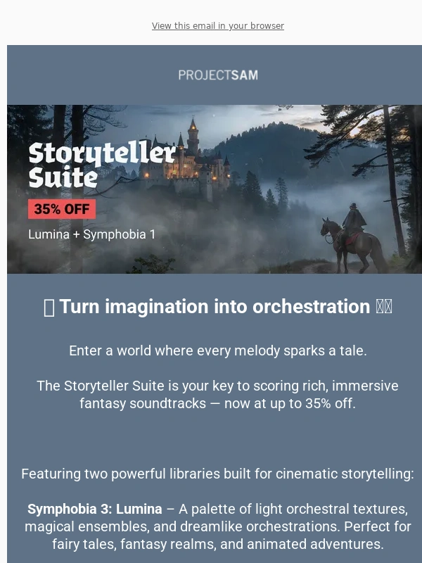 Projectsam - Sale! ? 35% off the Storyteller Suite ?‍♂️
