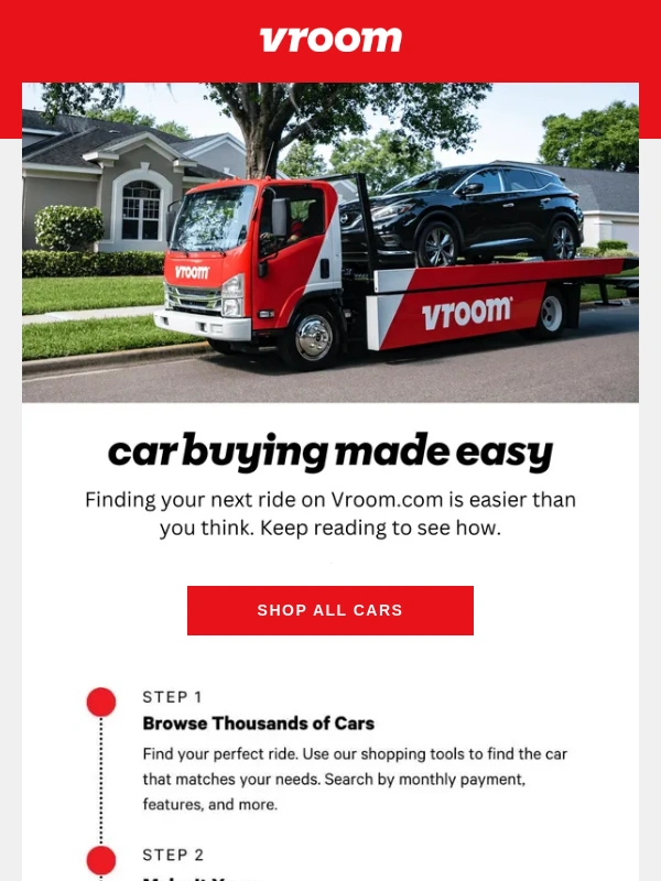 Vroom - Learn how easy it is to buy with Vroom