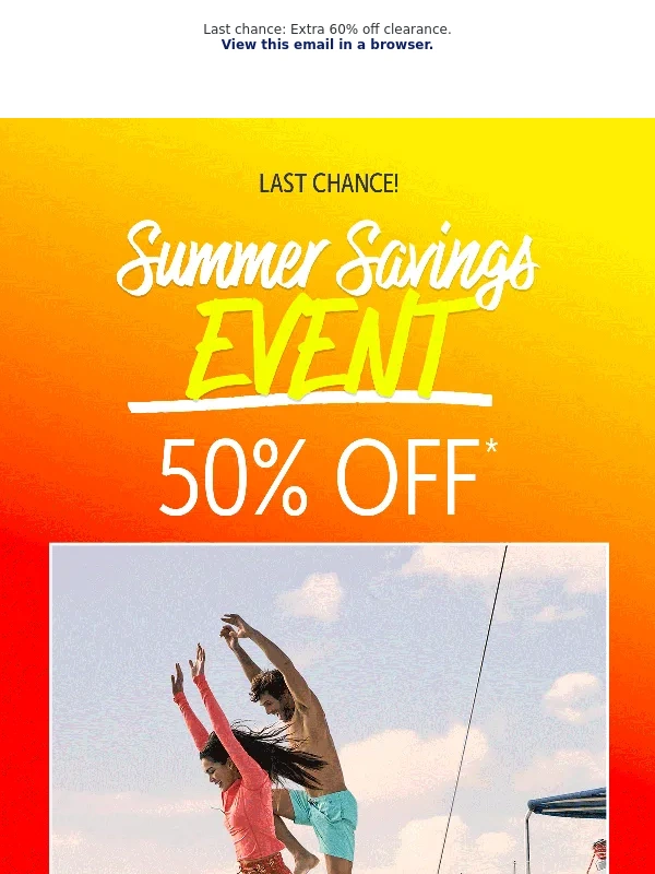 Eddie Bauer - LAST CHANCE! Summer Savings - 50% Off Sitewide