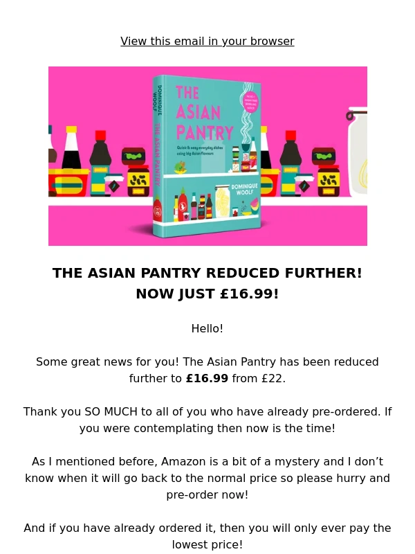amazon.co.uk - The Asian Pantry reduced further - £16.99! ?