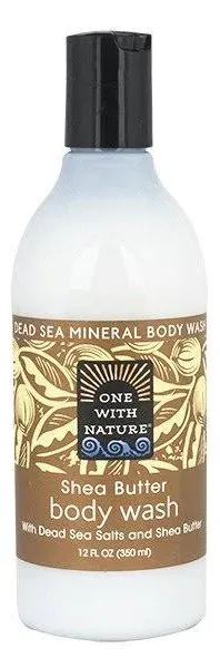 One with Nature Dead Sea Mineral Body Wash Shea Butter 12 fl oz