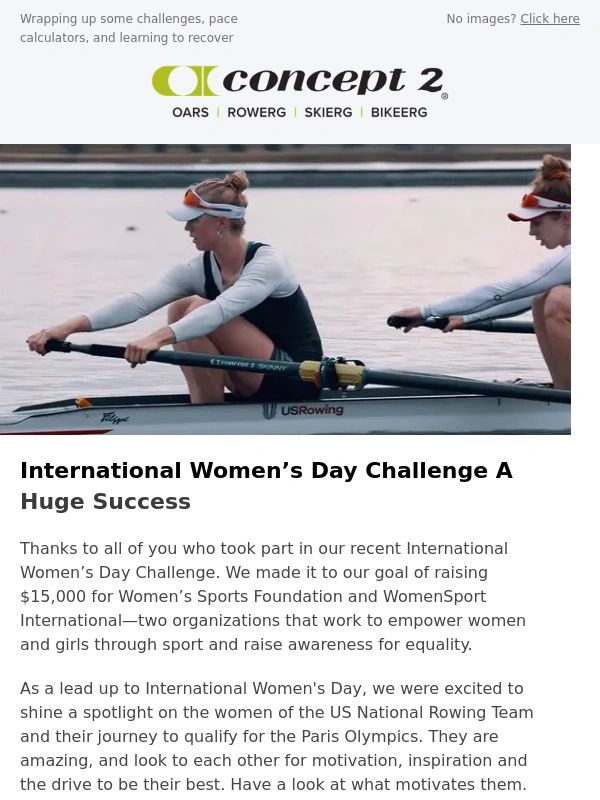 Concept2 - Concept2 News for March
