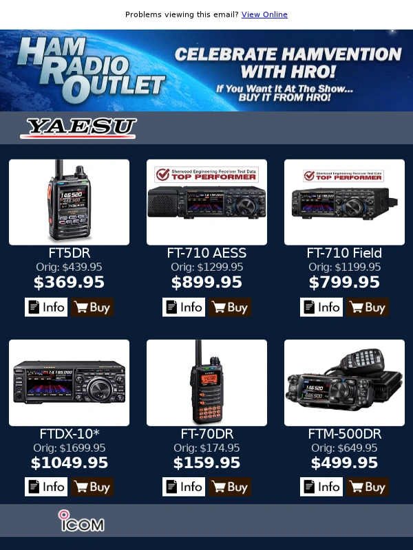 Ham Radio Outlet - Last Chance on Incredible Deals only at HRO