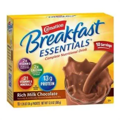 Carnation Breakfast Essentials Drink Mix Rich Milk Chocolate
