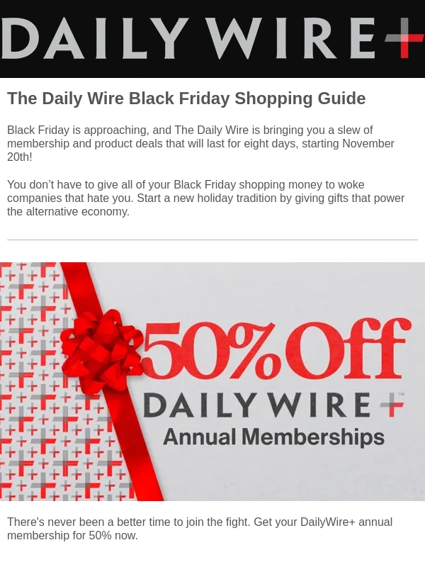 Daily Wire - The Daily Wire Black Friday Shopping Guide