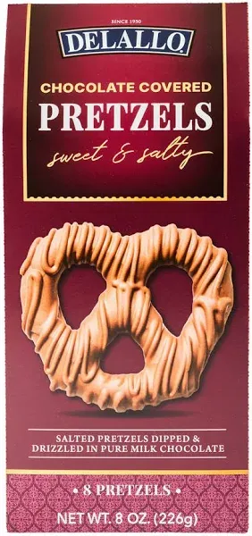 DeLallo Chocolate Covered Pretzels