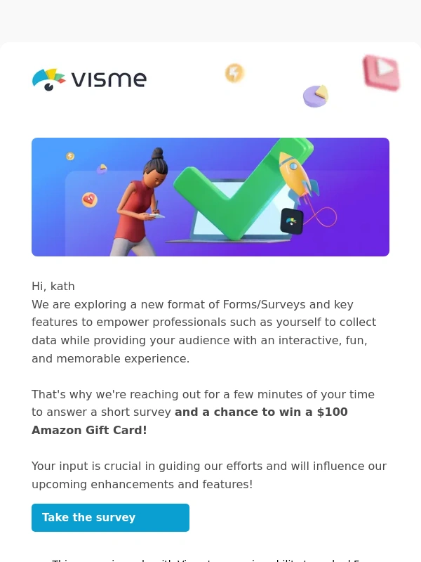 Visme - ?‍♂️ Take this Survey with a chance to win $100 Amazon Gift Card