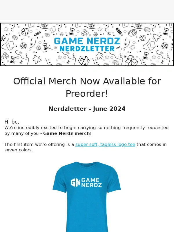 Game Nerdz - Game Nerdz T-Shirts Are Here!