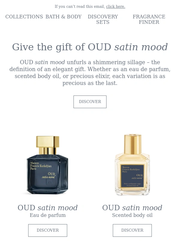 Maison Francis Kurkdjian - Give the gift of OUD satin mood