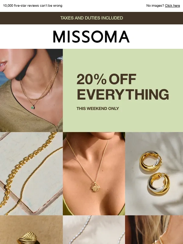 Missoma - 20% off our most iconic pieces