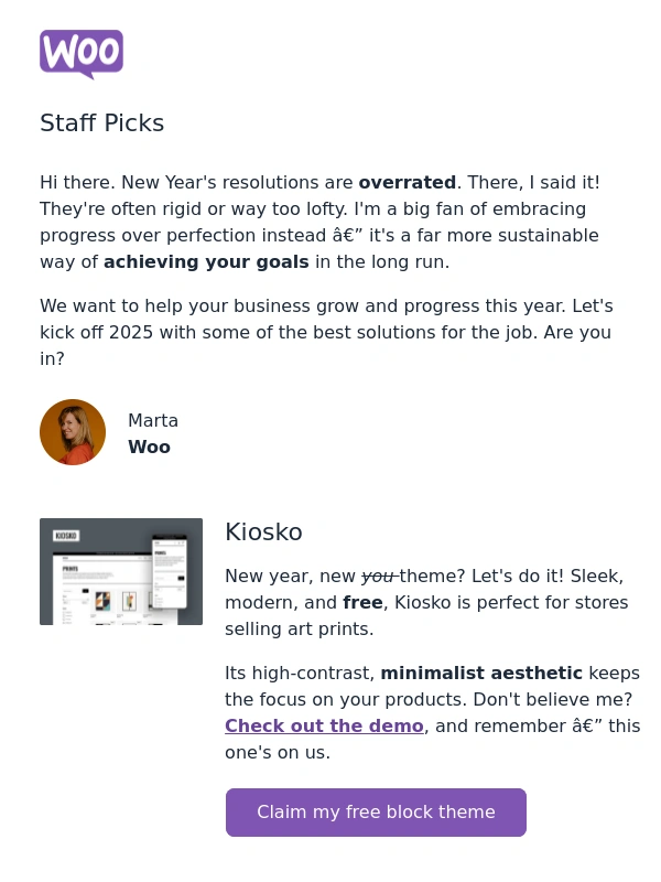 WooCommerce - Progress is better than perfection