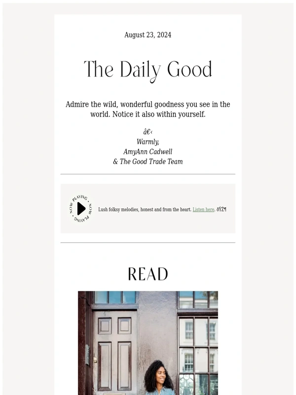 The Good Trade - 8.23.24 | ? How to people watch (and not be creepy)