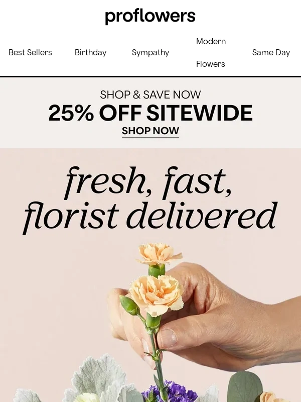 ProFlowers - Order Today To Save 25% on Summer Flowers!