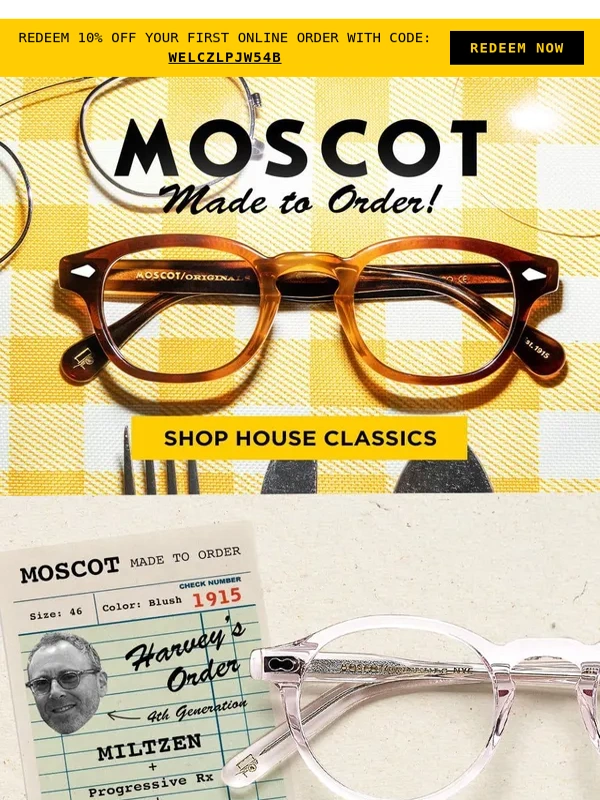 Moscot - Made to Order Eyeglasses
