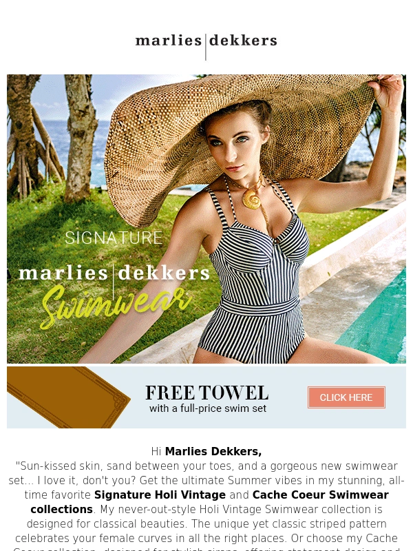 Marlies Dekkers - Your ultimate summer swim look ?️