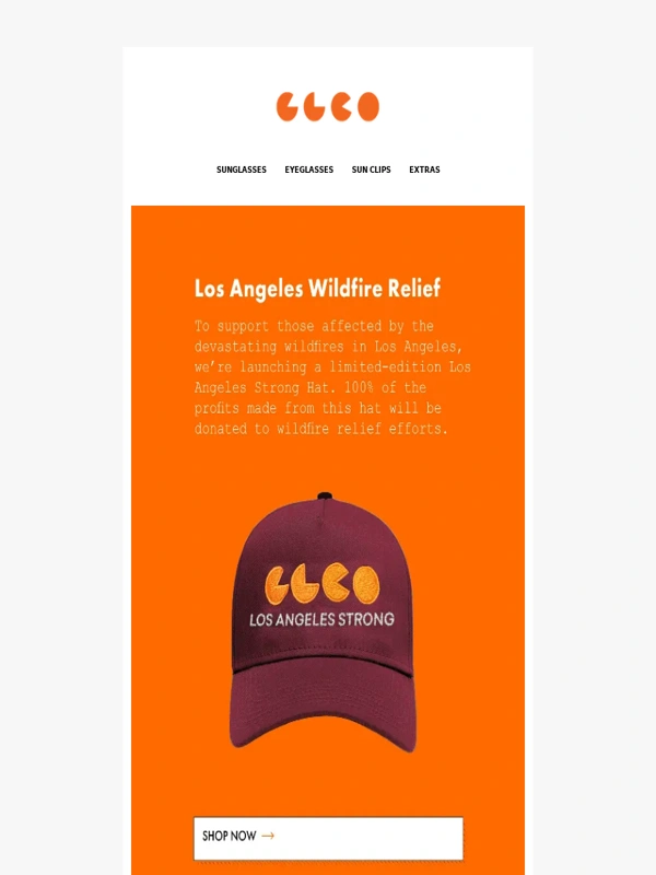 Garrett Leight - LA Wildfire Relief - Los Angeles Strong Hats