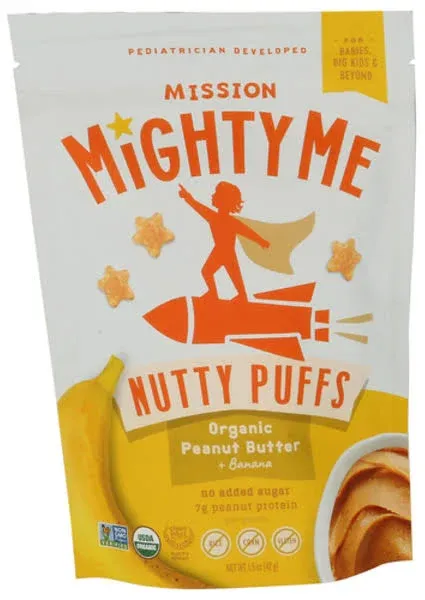 Mission MightyMe Nutty Puffs Organic Peanut Butter & Banana