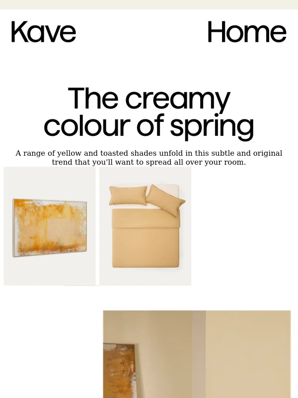 Kave Home - Butter yellow: the colour of the season