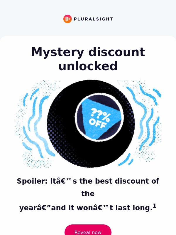 Pluralsight - Mystery discount unlocked! ? See how much you’ll save